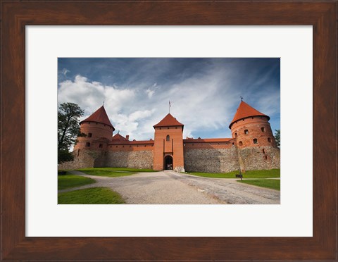 Framed Island Castle by Lake Galve, Trakai, Lithuania VI Print