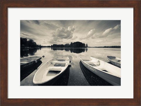 Framed Lake Galve, Trakai Historical National Park, Lithuania II Print