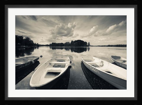 Framed Lake Galve, Trakai Historical National Park, Lithuania II Print