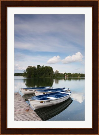 Framed Lake Galve, Trakai Historical National Park, Lithuania VII Print