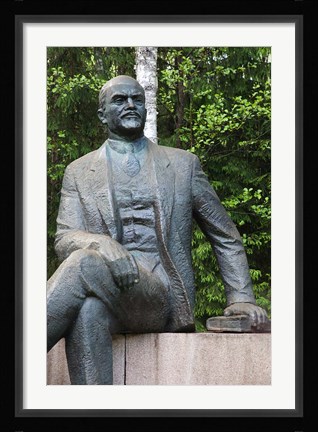 Framed Lithuania, Grutas Park, Statue of Lenin III Print