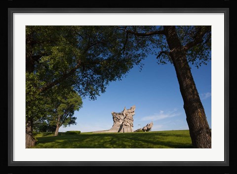 Framed Lithuania, Kaunas, Ninth Fort Monument, WWII Print
