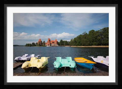 Framed Lithuania, Trakai Historical NP, Lake Galve Print