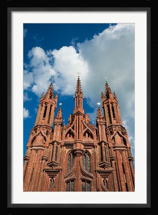Framed Lithuania, Vilnius, St Anne, Bernardine Churches Print