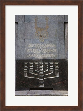 Framed Site of the Nazi deathcamp in World War Two, Vilnius-area, Lithuania Print