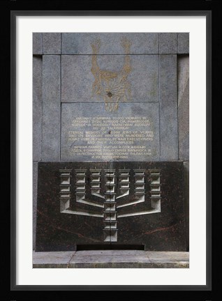 Framed Site of the Nazi deathcamp in World War Two, Vilnius-area, Lithuania Print