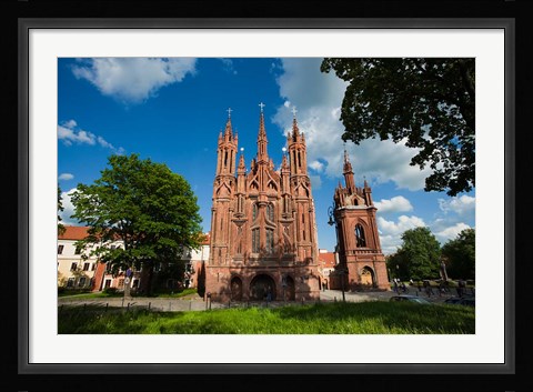 Framed St Anne and Bernardine Churche, Vilnius, Lithuania Print