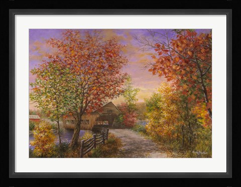 Framed Autumn's Color Of Fashion Print