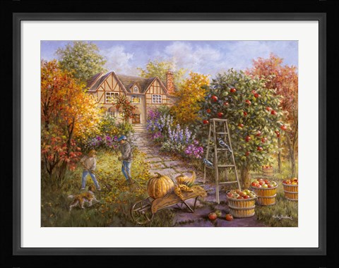 Framed Gathering Fall Print