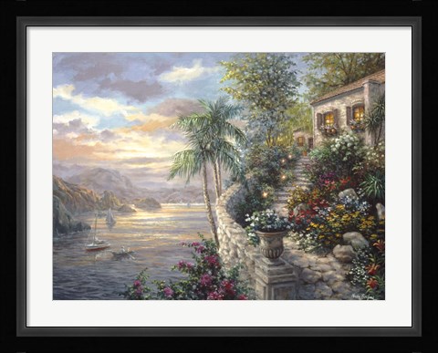 Framed Tranquil Sea Print