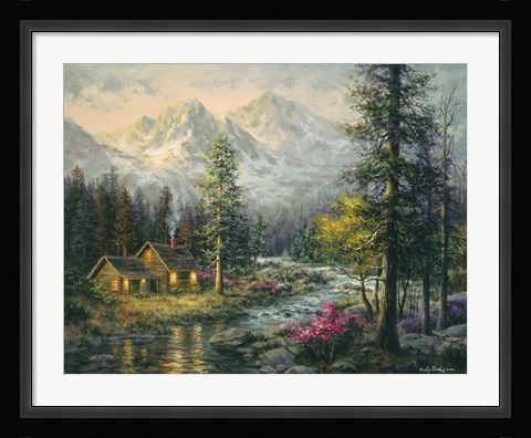 Framed Camper's Cabin Print
