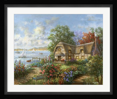 Framed Seacove Cottage Print