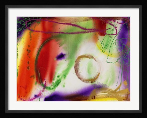 Framed Wind Chimes V Print