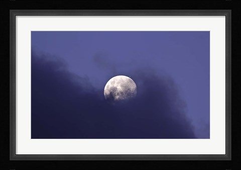 Framed Moon and Jupiter in a very close Conjunction Print