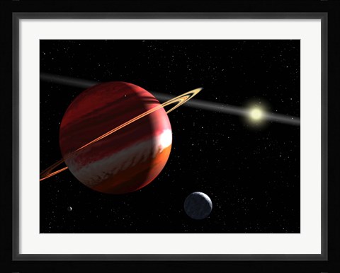 Framed Jupiter-mass planet orbiting the nearby star Epsilon Eridani Print