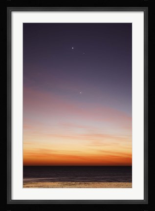 Framed Conjunction of Venus, Mercury, Jupiter and Mars Print