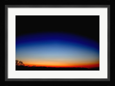Framed Conjunction of Mercury and Saturn at dawn near Regensburg, Germany Print