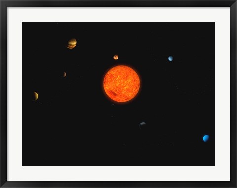 Framed Solar System II Print