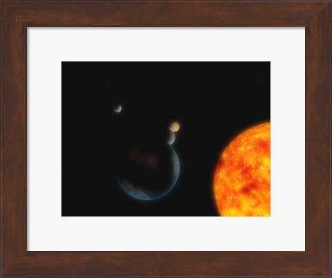 Framed Solar System III Print