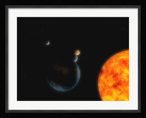 Framed Solar System III Print