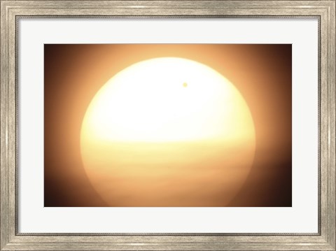 Framed Venus Transiting in front of the Sun I Print