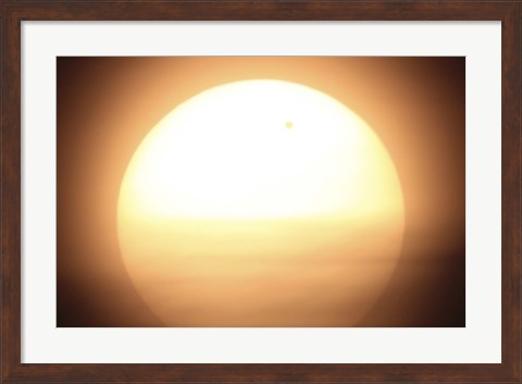 Framed Venus Transiting in front of the Sun I Print