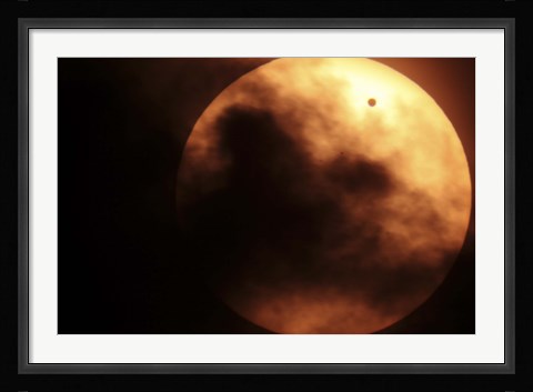 Framed Venus Transiting in front of the Sun II Print