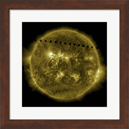 Framed Venus Moving across the Face of the Sun Print