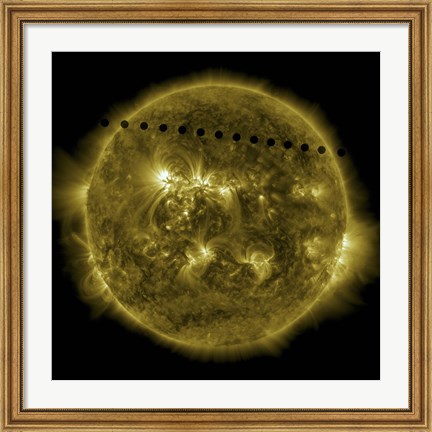 Framed Venus Moving across the Face of the Sun Print
