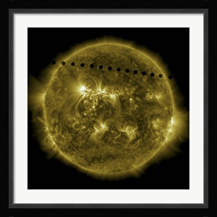 Framed Venus Moving across the Face of the Sun Print