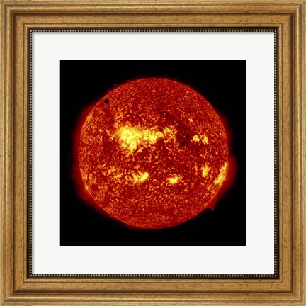 Framed 2012 Transit of Venus Moving across the Face of the Sun Print