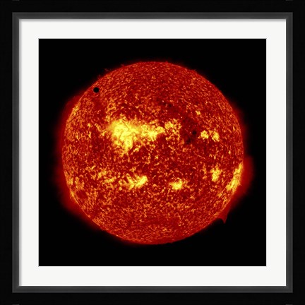 Framed 2012 Transit of Venus Moving across the Face of the Sun Print