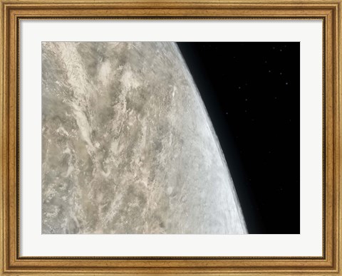 Framed Illustration of the Planet Venus Print