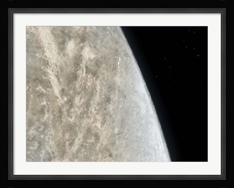 Framed Illustration of the Planet Venus Print