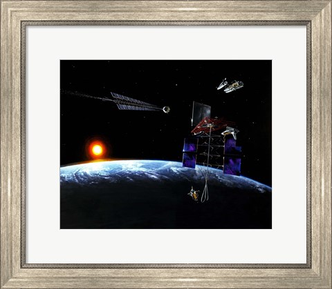 Framed Mission to an Earth-approaching Asteroid Print