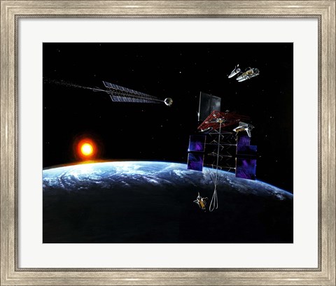 Framed Mission to an Earth-approaching Asteroid Print