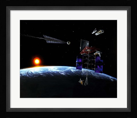 Framed Mission to an Earth-approaching Asteroid Print