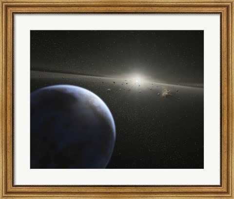 Framed massive Asteroid Belt Print