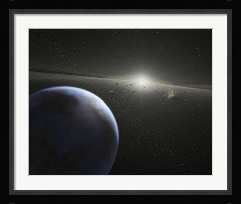 Framed massive Asteroid Belt Print
