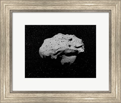Framed Asteroid in Outer Space Print