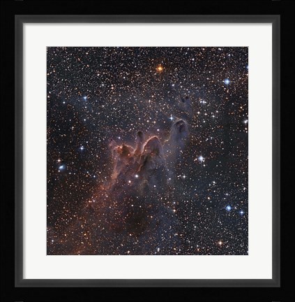 Framed Cometary Globules CG 30/31/38 in the constellations Vela and Puppis Print