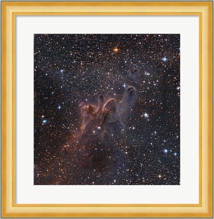 Framed Cometary Globules CG 30/31/38 in the constellations Vela and Puppis Print
