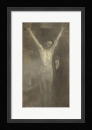 Framed Christ On The Cross, 1897 Print