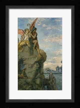 Framed Hesiod And The Muse II Print