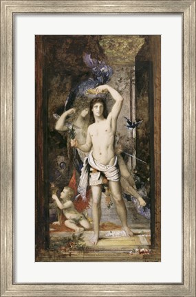 Framed Young Man And Death Print