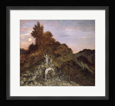 Framed Death Of Orpheus, 1890 Print