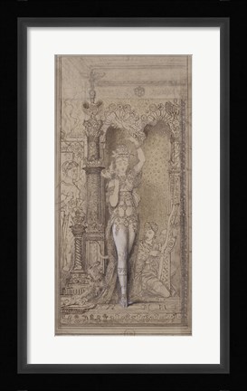 Framed Salome Dancing, 19Th Century Print