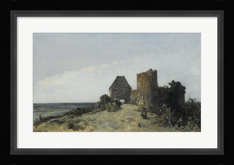 Framed Ruins Of The Chateau De Rosemont, Nievre, 1861 Print