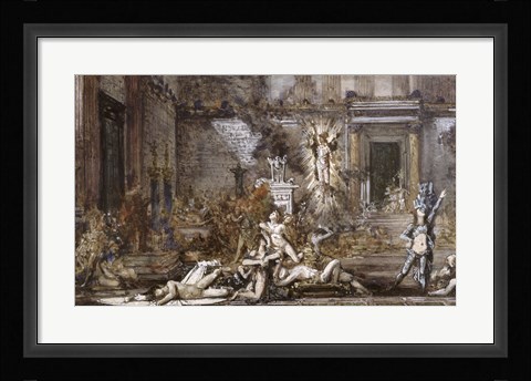 Framed Les Pretendants Or The Suitors Print