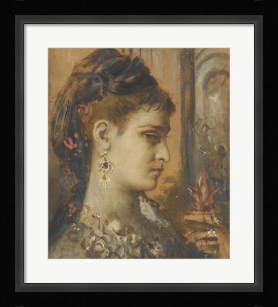 Framed Study For Salome With The Decapitation Of John The Baptist Print